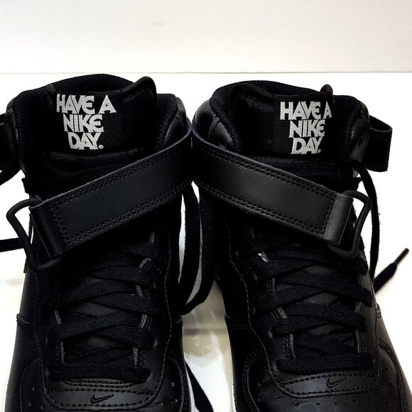 Nike Air Force 1 Mid Have A Nike Day Shoes Leather Uppers Padded Collar Mens 8.5 - Picture 5 of 13